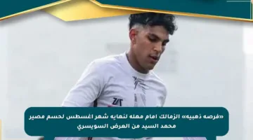 «فرصة ذهبية» الزمالك أمام مهلة لنهاية شهر أغسطس لحسم مصير محمد السيد من العرض السويسرى